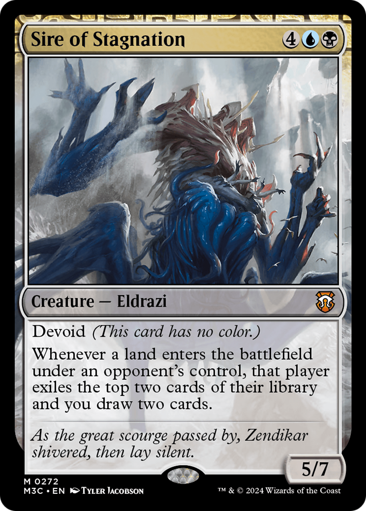 Sire of Stagnation (M3C-272) - Modern Horizons 3 Commander Foil - Premium MTG Single from Wizards of the Coast - Just $1.48! Shop now at Game Crave Tournament Store