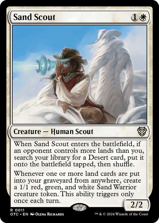 Sand Scout (OTC-011) - Outlaws of Thunder Junction Commander - Premium MTG Single from Wizards of the Coast - Just $0.43! Shop now at Game Crave Tournament Store