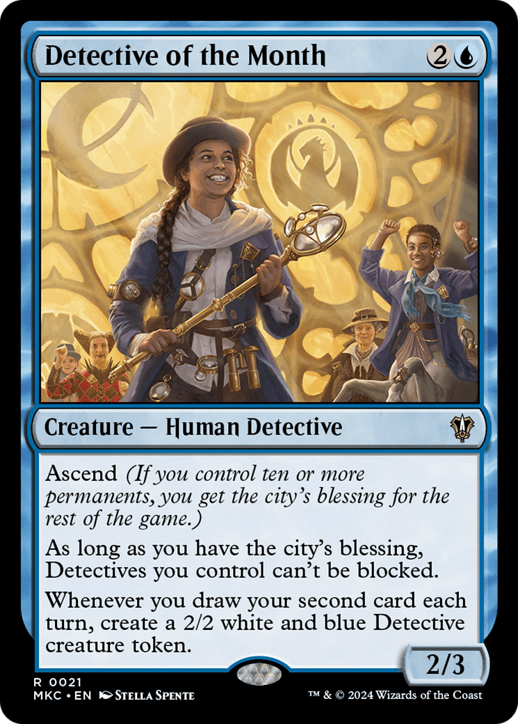 Detective of the Month (MKC-021) - Murders at Karlov Manor Commander - Premium MTG Single from Wizards of the Coast - Just $0.25! Shop now at Game Crave Tournament Store