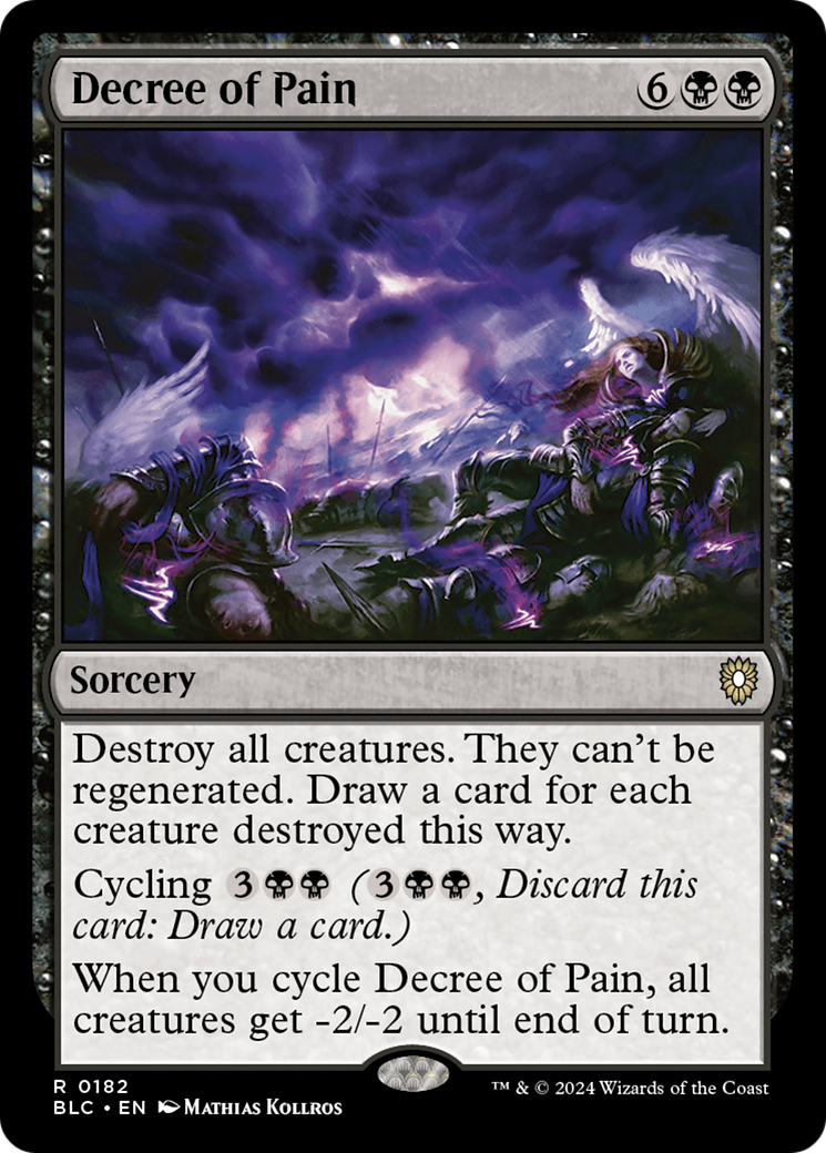 Decree of Pain (BLC-182) - Bloomburrow Commander - Premium MTG Single from Wizards of the Coast - Just $0.25! Shop now at Game Crave Tournament Store