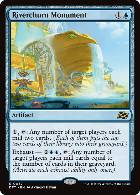 Riverchurn Monument (DFT-057) - Aetherdrift - Premium MTG Single from Wizards of the Coast - Just $0.09! Shop now at Game Crave Tournament Store