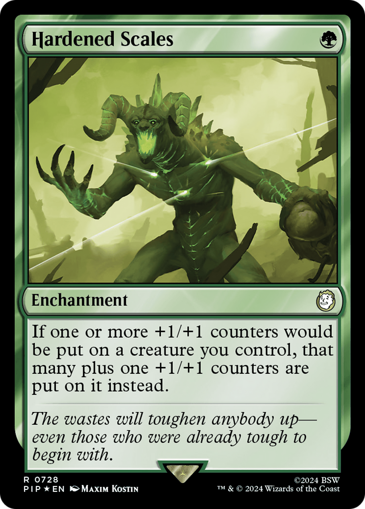 Hardened Scales (PIP-728) - Fallout Foil - Premium MTG Single from Wizards of the Coast - Just $7.14! Shop now at Game Crave Tournament Store