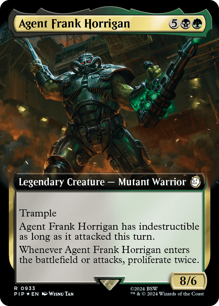 Agent Frank Horrigan (PIP-933) - Fallout: (Extended Art) Foil - Premium MTG Single from Wizards of the Coast - Just $7.57! Shop now at Game Crave Tournament Store