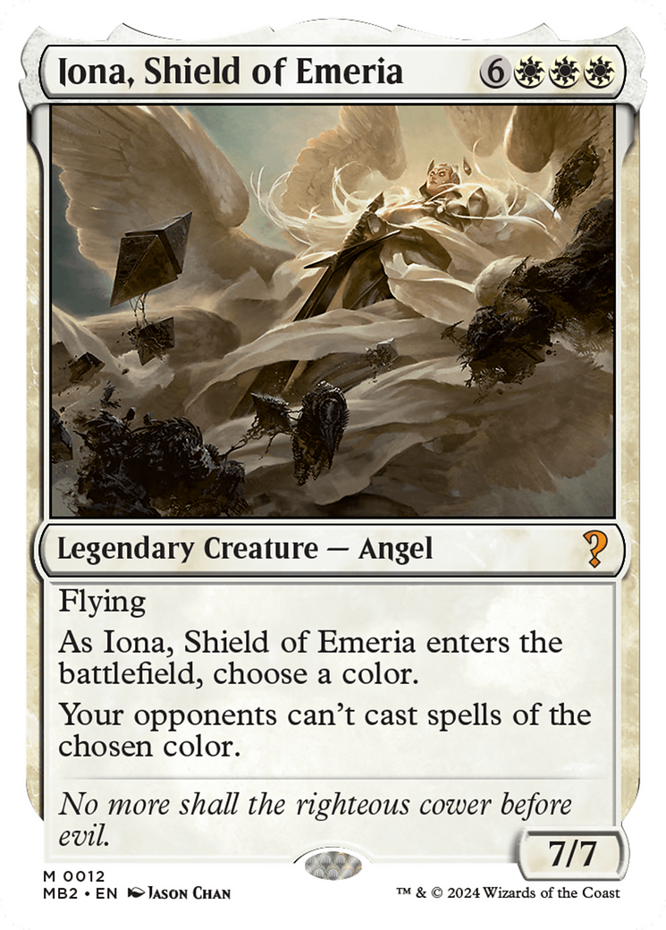 Iona, Shield of Emeria (MB2-012) - Mystery Booster 2 - Premium MTG Single from Wizards of the Coast - Just $1.75! Shop now at Game Crave Tournament Store