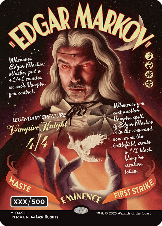 Edgar Markov (Showcase) (Serial Numbered) (Double Rainbow Foil) (-491) - Innistrad Remastered - Premium MTG Single from Wizards of the Coast - Just $1811.93! Shop now at Game Crave Tournament Store
