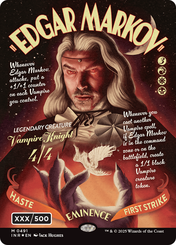 Edgar Markov (Showcase) (Serial Numbered) (Double Rainbow Foil) (-491) - Innistrad Remastered Foil - Premium MTG Single from Wizards of the Coast - Just $1811.93! Shop now at Game Crave Tournament Store
