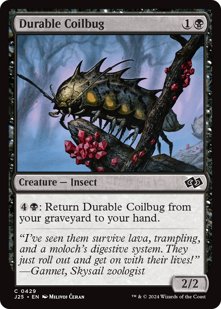 Durable Coilbug (J25-429) - Foundations Jumpstart - Premium MTG Single from Wizards of the Coast - Just $0.25! Shop now at Game Crave Tournament Store
