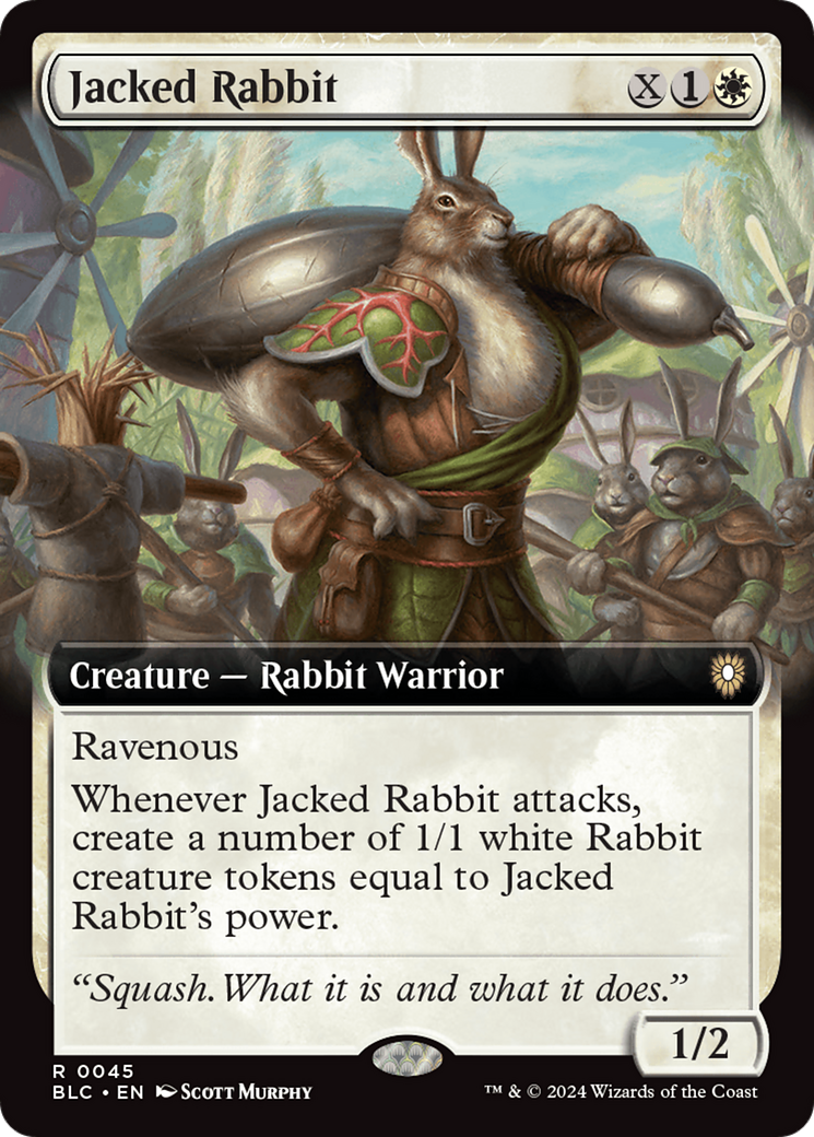 Jacked Rabbit (BLC-045) - Bloomburrow Commander: (Extended Art) - Premium MTG Single from Wizards of the Coast - Just $3.21! Shop now at Game Crave Tournament Store