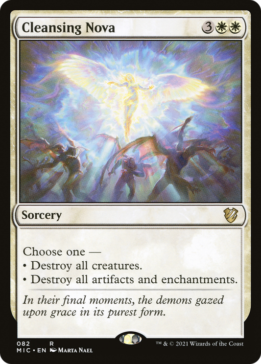 Cleansing Nova (MIC-082) - Midnight Hunt Commander - Premium MTG Single from Wizards of the Coast - Just $0.37! Shop now at Game Crave Tournament Store