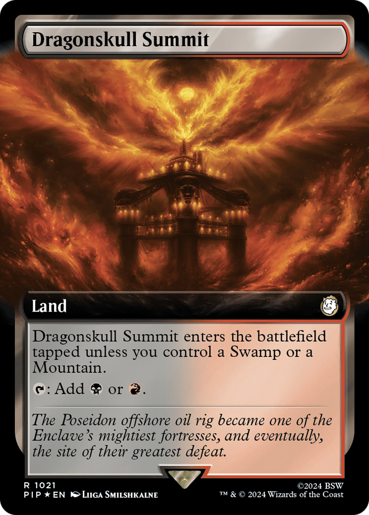 Dragonskull Summit (PIP-1021) - Fallout: (Extended Art) Foil - Premium MTG Single from Wizards of the Coast - Just $6.71! Shop now at Game Crave Tournament Store
