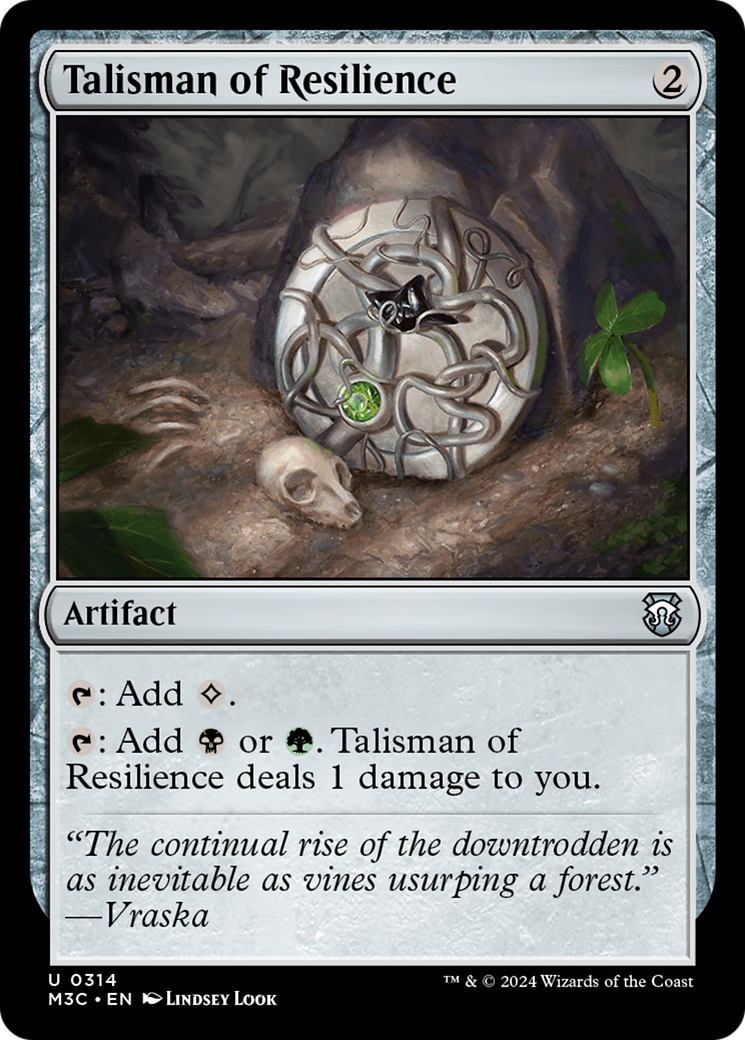 Talisman of Resilience (M3C-314) - Modern Horizons 3 Commander Foil - Premium MTG Single from Wizards of the Coast - Just $0.35! Shop now at Game Crave Tournament Store