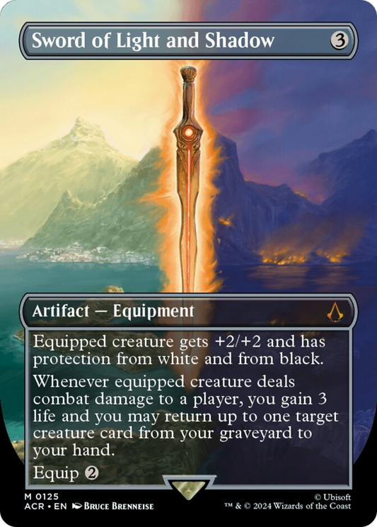 Sword of Light and Shadow (ACR-125) - Assassin's Creed (Borderless) Foil - Premium MTG Single from Wizards of the Coast - Just $0! Shop now at Game Crave Tournament Store