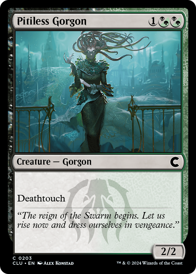 Pitiless Gorgon (CLU-203) - Ravnica: Clue Edition - Premium MTG Single from Wizards of the Coast - Just $0.25! Shop now at Game Crave Tournament Store