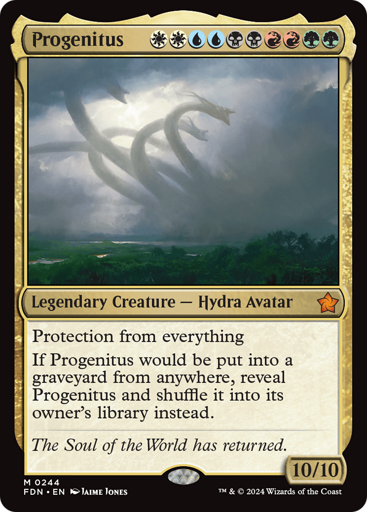 Progenitus (FDN-244) - Foundations Foil - Premium MTG Single from Wizards of the Coast - Just $0.92! Shop now at Game Crave Tournament Store