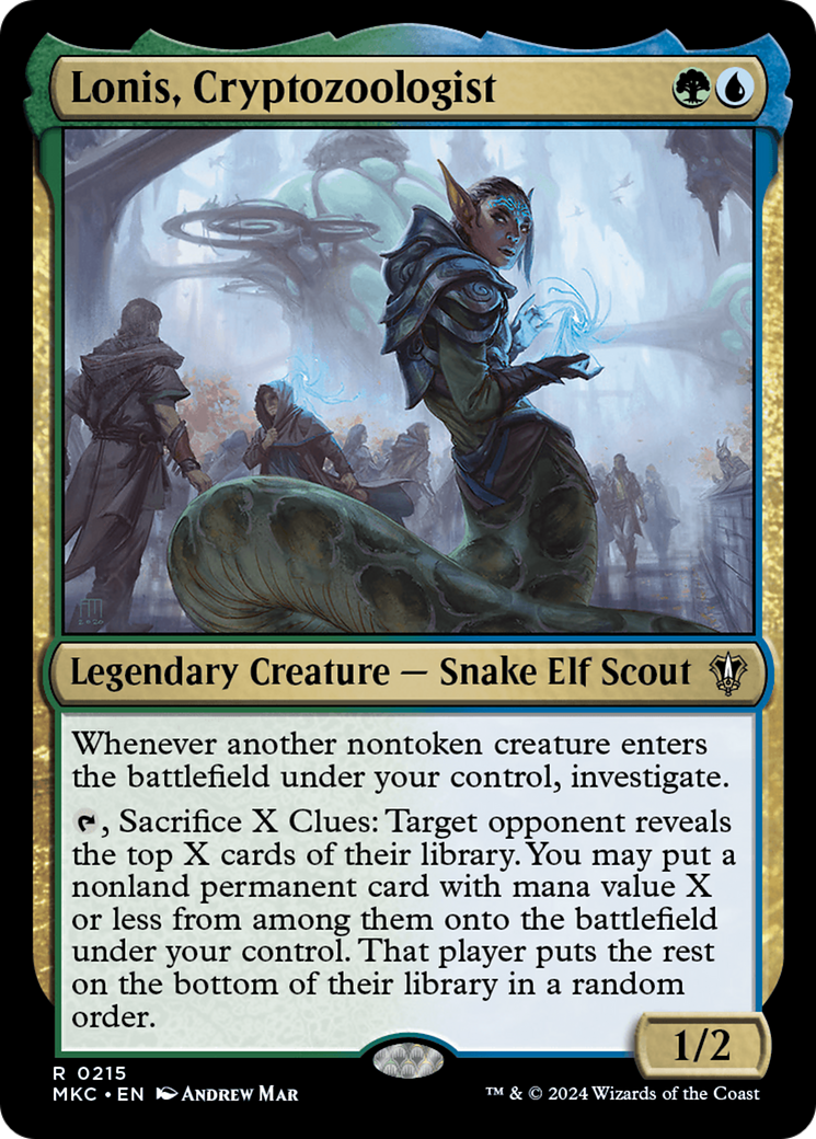 Lonis, Cryptozoologist (MKC-215) - Murders at Karlov Manor Commander - Premium MTG Single from Wizards of the Coast - Just $0.25! Shop now at Game Crave Tournament Store