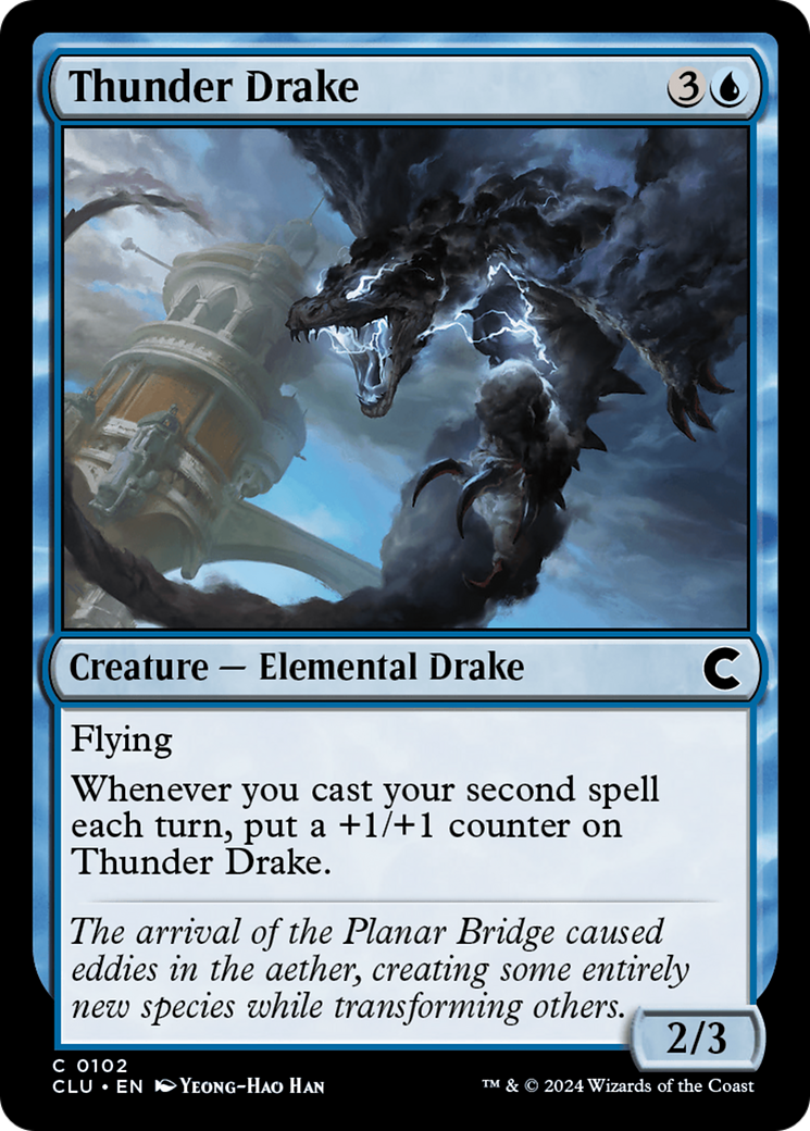 Thunder Drake (CLU-102) - Ravnica: Clue Edition - Premium MTG Single from Wizards of the Coast - Just $0.25! Shop now at Game Crave Tournament Store