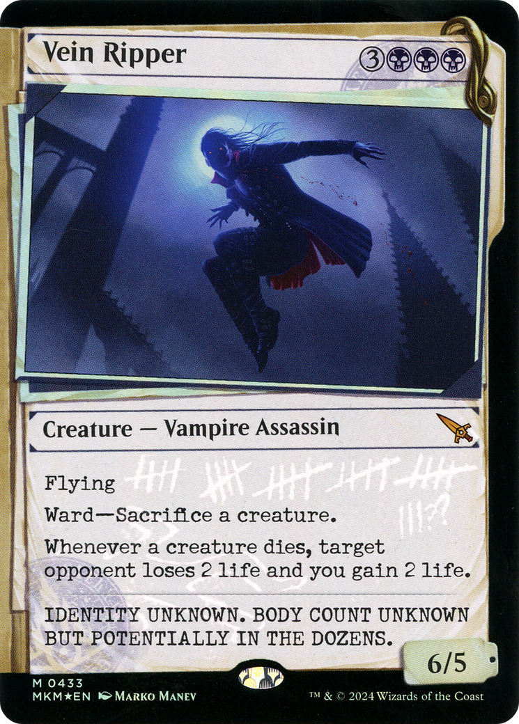 Vein Ripper (MKM-433) - Murders at Karlov Manor: (Showcase) Foil - Premium MTG Single from Wizards of the Coast - Just $11.94! Shop now at Game Crave Tournament Store