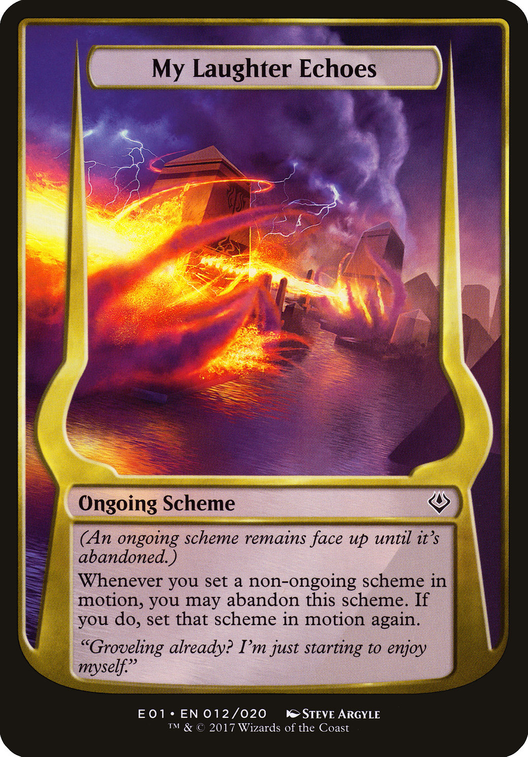 My Laughter Echoes (OE01-12★) - Archenemy: Nicol Bolas Schemes