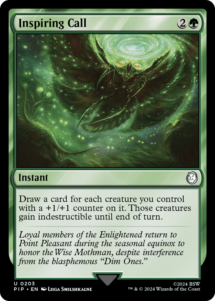 Inspiring Call (PIP-203) - Fallout Foil - Premium MTG Single from Wizards of the Coast - Just $5.41! Shop now at Game Crave Tournament Store