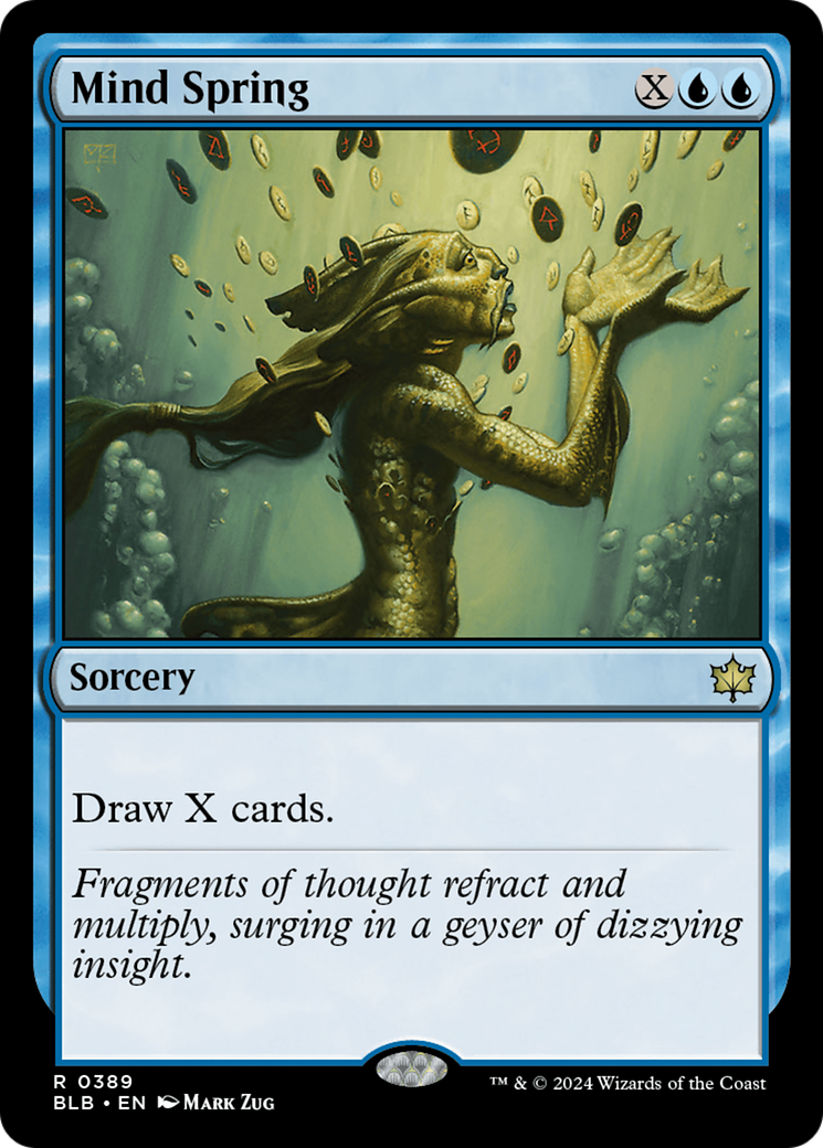 Mind Spring (BLB-389) - Bloomburrow - Premium MTG Single from Wizards of the Coast - Just $0.25! Shop now at Game Crave Tournament Store
