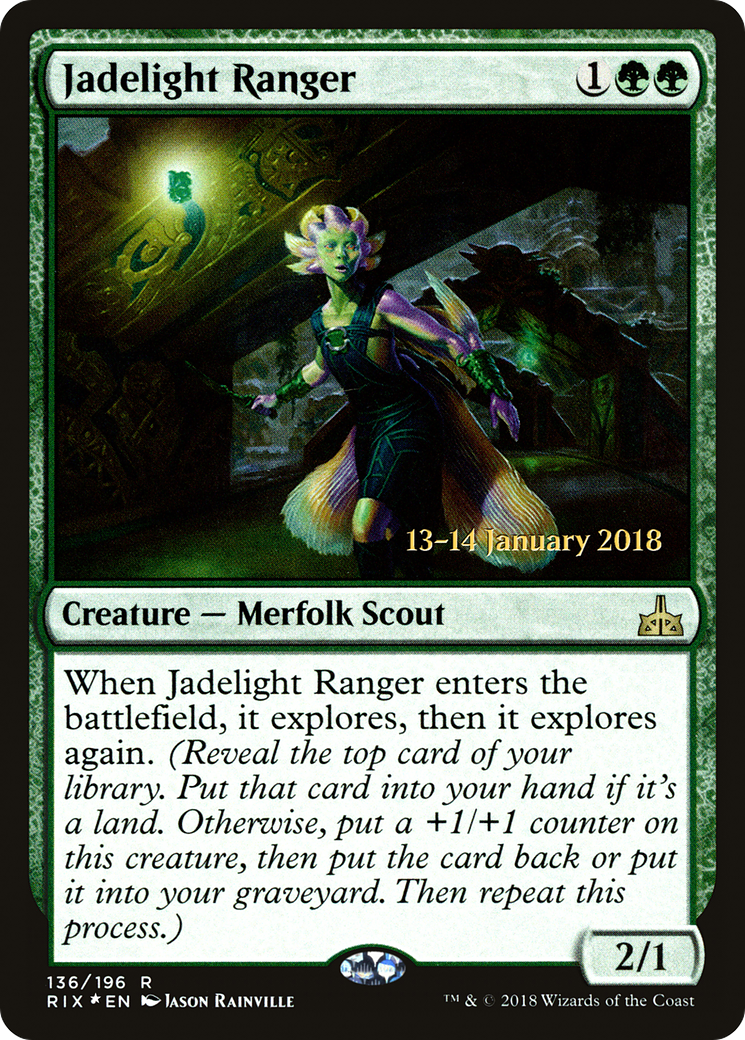 Jadelight Ranger (PRIX-136S) - Rivals of Ixalan Promos Foil