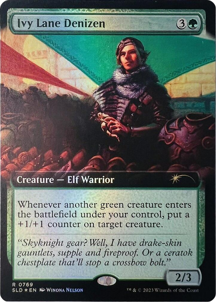 Ivy Lane Denizen (SLD-769) - Secret Lair Drop: (Extended Art) Foil - Premium MTG Single from Wizards of the Coast - Just $3.21! Shop now at Game Crave Tournament Store