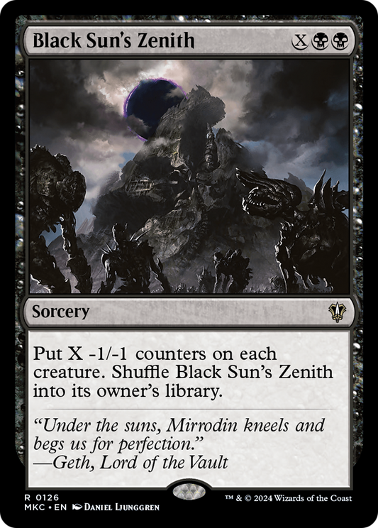 Black Sun's Zenith (MKC-126) - Murders at Karlov Manor Commander - Premium MTG Single from Wizards of the Coast - Just $0.31! Shop now at Game Crave Tournament Store