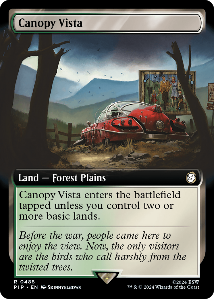 Canopy Vista (PIP-488) - Fallout: (Extended Art) Foil - Premium MTG Single from Wizards of the Coast - Just $0.98! Shop now at Game Crave Tournament Store
