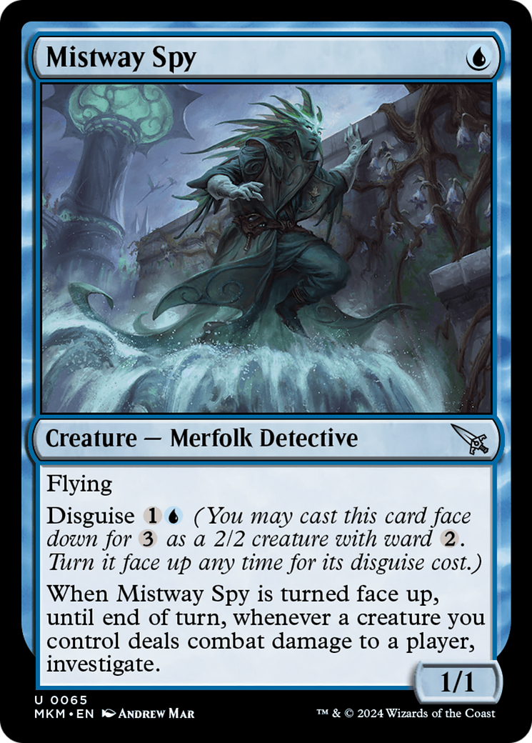 Mistway Spy (MKM-065) - Murders at Karlov Manor - Premium MTG Single from Wizards of the Coast - Just $0.25! Shop now at Game Crave Tournament Store