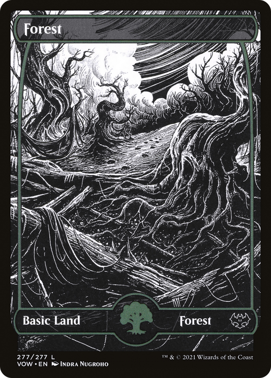 Forest (VOW-277) - Innistrad: Crimson Vow: (Showcase) - Premium MTG Single from Wizards of the Coast - Just $0.26! Shop now at Game Crave Tournament Store
