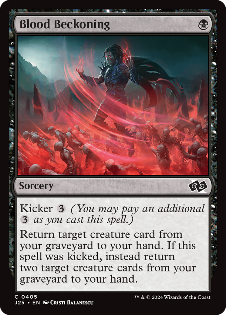 Blood Beckoning (J25-405) - Foundations Jumpstart - Premium MTG Single from Wizards of the Coast - Just $0.25! Shop now at Game Crave Tournament Store