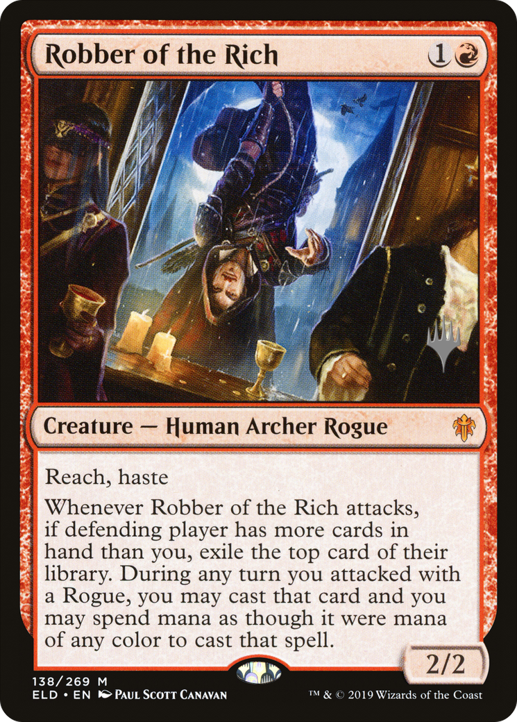 Robber of the Rich (PELD-138P) - Throne of Eldraine Promos
