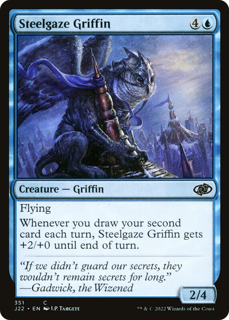 Steelgaze Griffin (J22-351) - Jumpstart 2022 - Premium MTG Single from Wizards of the Coast - Just $0.08! Shop now at Game Crave Tournament Store