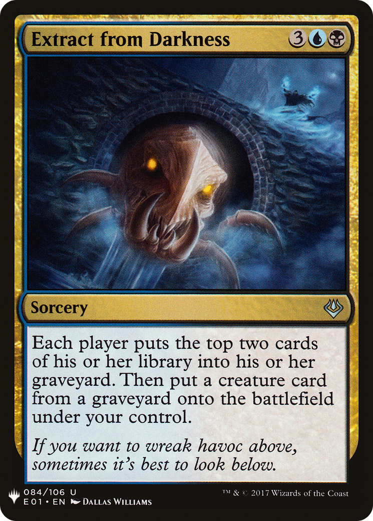 Extract from Darkness (MB1-1424) - Mystery Booster