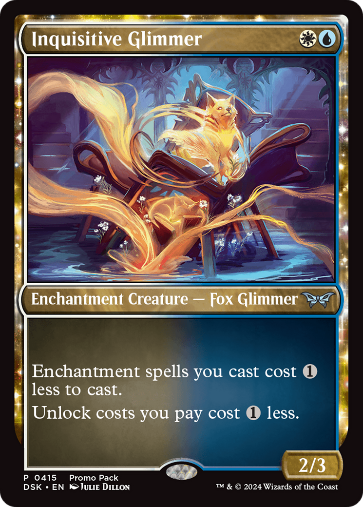 Inquisitive Glimmer (DSK-415) - Duskmourn: House of Horror: (nyxtouched) - Premium MTG Single from Wizards of the Coast - Just $0.29! Shop now at Game Crave Tournament Store