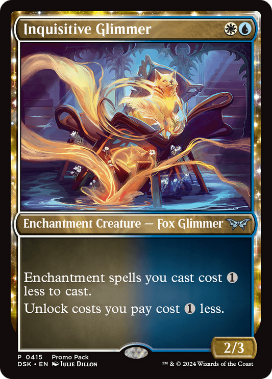 Inquisitive Glimmer (DSK-415) - Duskmourn: House of Horror: (nyxtouched) - Premium MTG Single from Wizards of the Coast - Just $0.29! Shop now at Game Crave Tournament Store