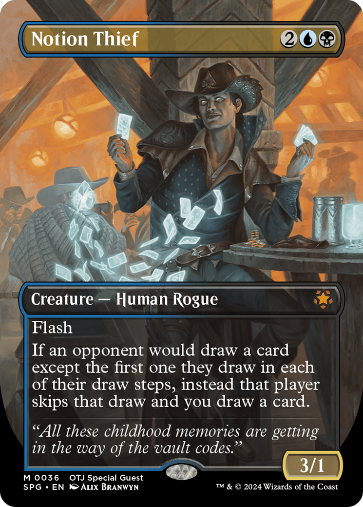 Notion Thief (SPG-036) - Special Guests (Borderless) - Premium MTG Single from Wizards of the Coast - Just $5.73! Shop now at Game Crave Tournament Store