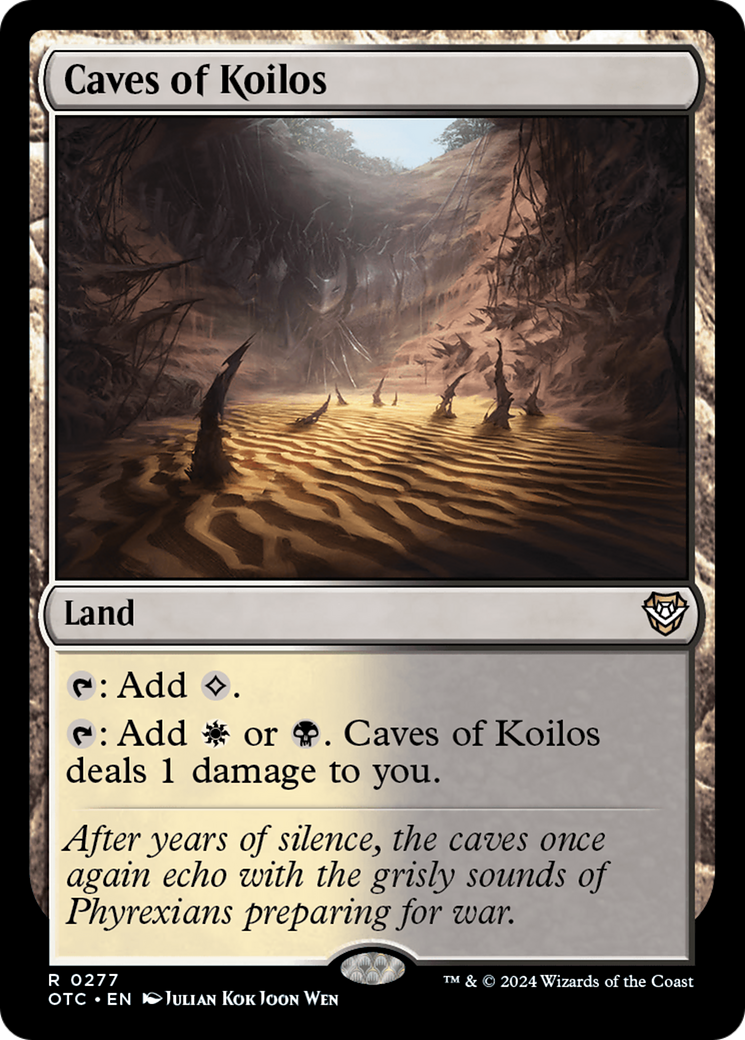 Caves of Koilos (OTC-277) - Outlaws of Thunder Junction Commander - Premium MTG Single from Wizards of the Coast - Just $0.52! Shop now at Game Crave Tournament Store