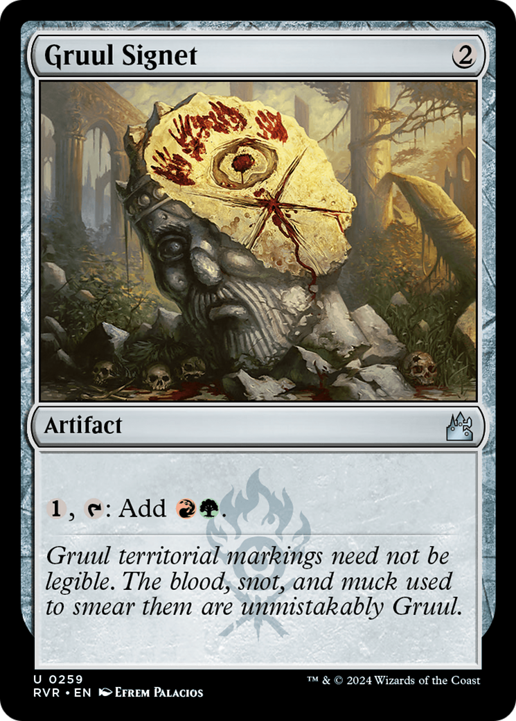 Gruul Signet (RVR-259) - Ravnica Remastered Foil - Premium MTG Single from Wizards of the Coast - Just $0.40! Shop now at Game Crave Tournament Store