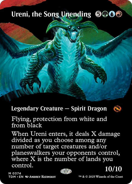 Ureni, the Song Unending (Borderless) (TDM-374) - Tarkir: Dragonstorm - Premium MTG Single from Wizards of the Coast - Just $1.90! Shop now at Game Crave Tournament Store