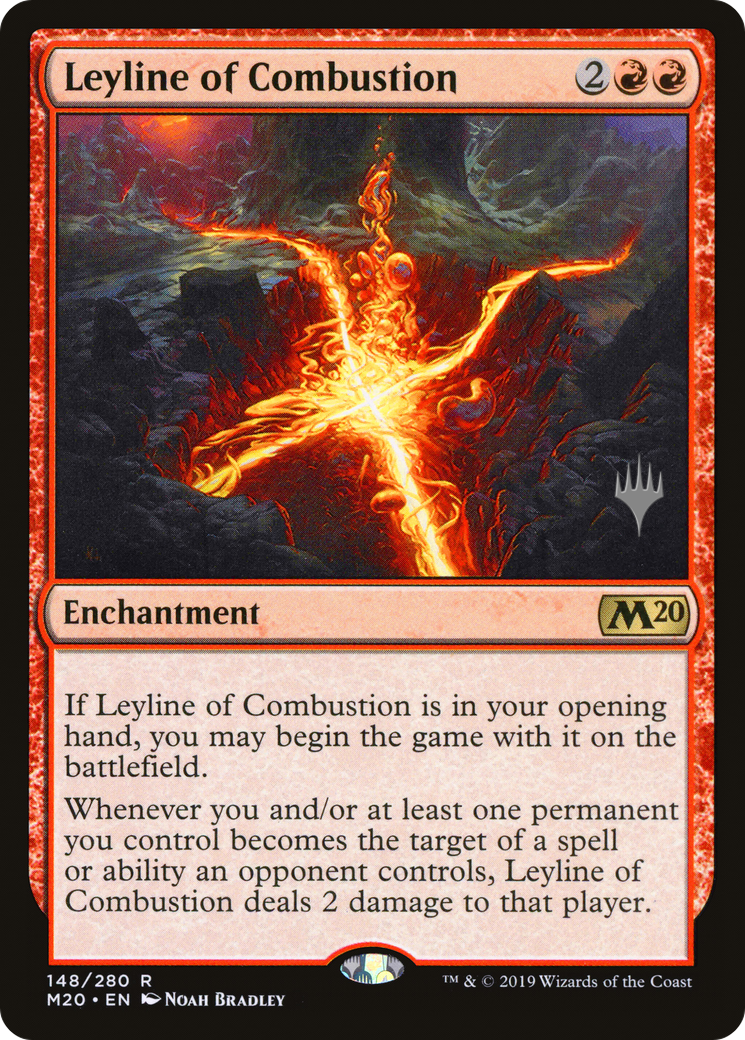 Leyline of Combustion (PM20-148P) - Core Set 2020 Promos Foil