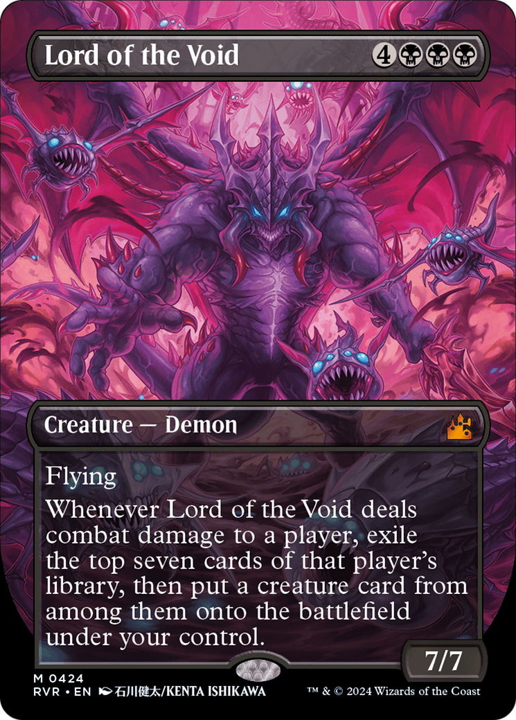 Lord of the Void (RVR-424) - Ravnica Remastered (Borderless) Foil - Premium MTG Single from Wizards of the Coast - Just $14.83! Shop now at Game Crave Tournament Store
