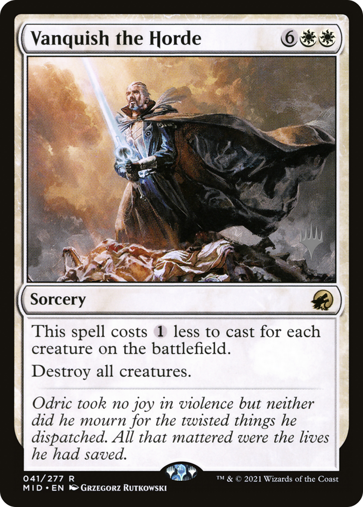 Vanquish the Horde (PMID-41P) - Innistrad: Midnight Hunt Promos - Premium MTG Single from Wizards of the Coast - Just $0.33! Shop now at Game Crave Tournament Store