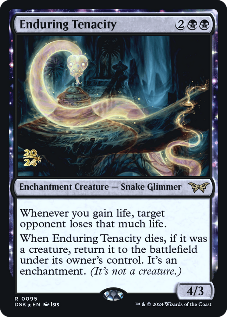 Enduring Tenacity (PDSK-95S) - Duskmourn: House of Horror Promos Foil - Premium MTG Single from Wizards of the Coast - Just $5.35! Shop now at Game Crave Tournament Store