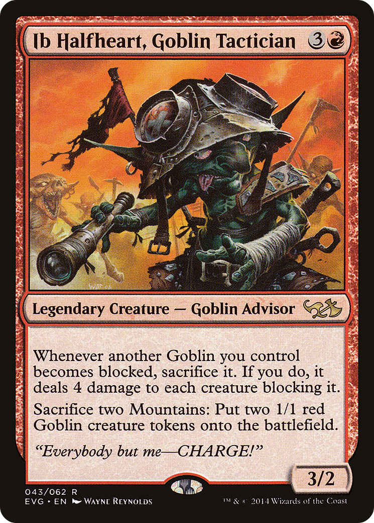 Ib Halfheart, Goblin Tactician (EVG-043) - Duel Decks Anthology: Elves vs. Goblins
