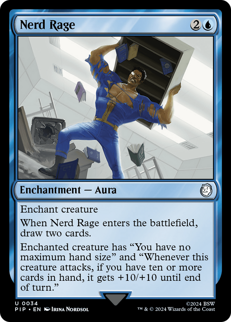Nerd Rage (PIP-034) - Fallout - Premium MTG Single from Wizards of the Coast - Just $0.52! Shop now at Game Crave Tournament Store