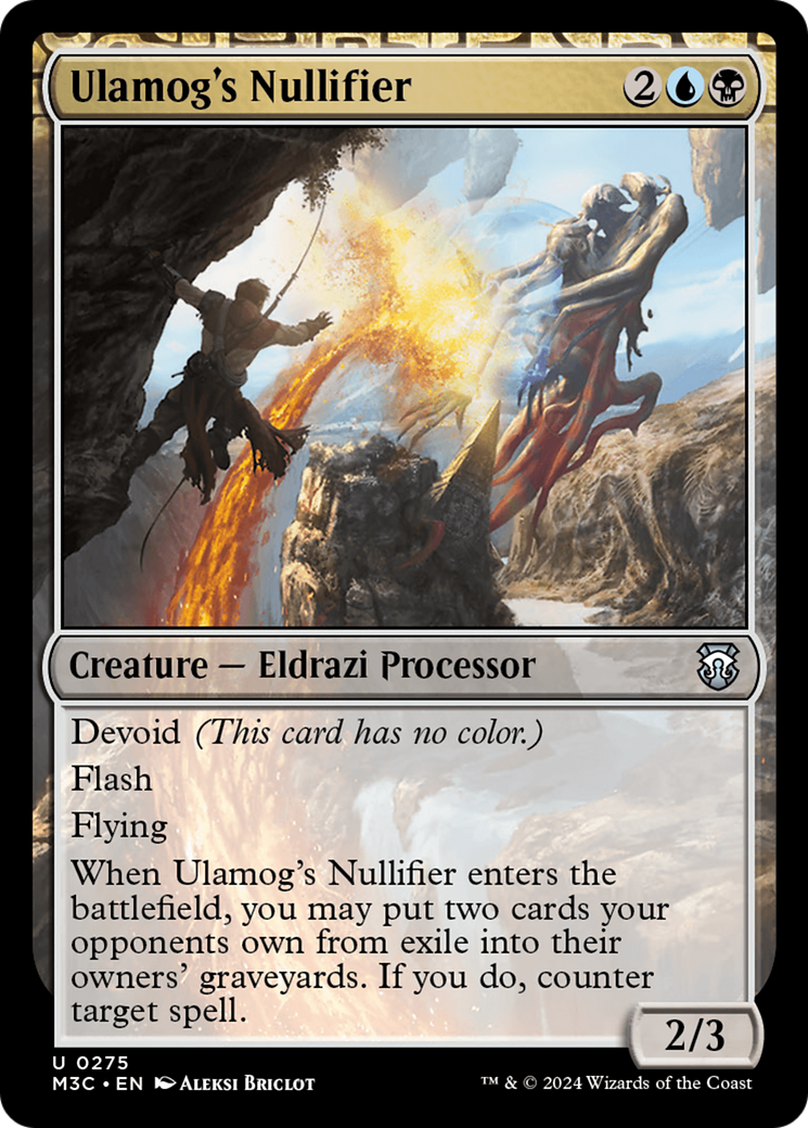 Ulamog's Nullifier (M3C-275) - Modern Horizons 3 Commander Foil - Premium MTG Single from Wizards of the Coast - Just $0.25! Shop now at Game Crave Tournament Store