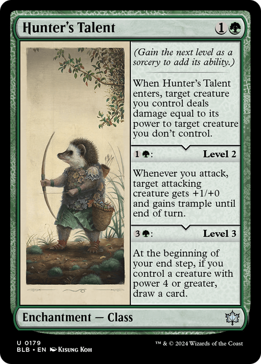 Hunter's Talent (BLB-179) - Bloomburrow - Premium MTG Single from Wizards of the Coast - Just $0.25! Shop now at Game Crave Tournament Store