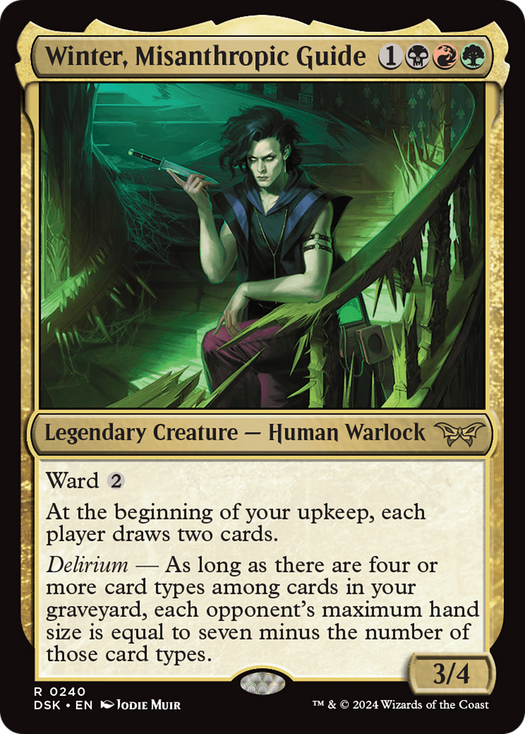 Winter, Misanthropic Guide (DSK-240) - Duskmourn: House of Horror Foil - Premium MTG Single from Wizards of the Coast - Just $0.25! Shop now at Game Crave Tournament Store