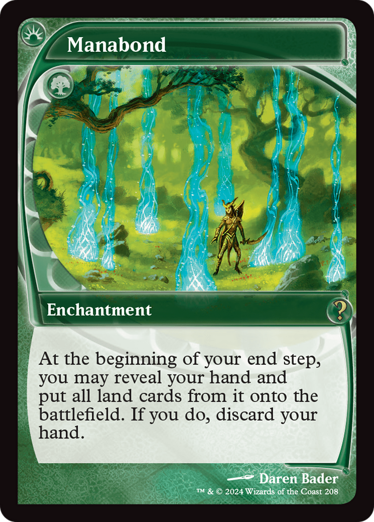 Manabond (MB2-208) - Mystery Booster 2 Foil - Premium MTG Single from Wizards of the Coast - Just $33.44! Shop now at Game Crave Tournament Store